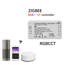 ZIGBEE Led Strip RGB CCT Controller 12V 24V 15A Output Lightify Tradfri Compatible LED RGBCCT Mobile ZLL APP ON Off Switch 2024 - buy cheap