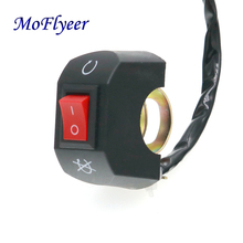 MoFlyeer Motorcycle 22mm Handlebar Headlight Switch E-Bike ON/OFF Headlamp Switches For 7/8" Handle ATV/Scooter/Moped/Motocross 2024 - buy cheap