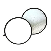 TOP Free bag 2-in-1 Light Mulit Collapsible white and Silver Photography Reflector 80cm Photo accessories for flash light soft 2024 - buy cheap