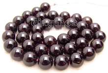 SALE Big 10-11mm Round high quality brown natural garnet Beads strand 15"-los132 wholesale/retail Free ship 2024 - buy cheap