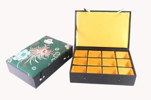 Chinese Handmade Classic Silk Rectangle 12  Square Jewelry Box Compartment 2024 - buy cheap