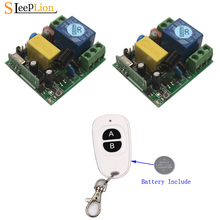 Sleelion-Módulo de interruptor de relé de Control remoto inalámbrico, controlador de lámpara de luz LED de techo, 315/433MHz, CA, 110V, 220V, 1 canal, 433,92 MHz 2024 - compra barato