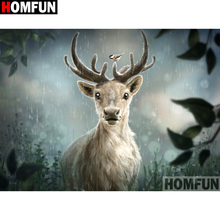 HOMFUN Full Square/Round Drill 5D DIY Diamond Painting "Animal deer " Embroidery Cross Stitch 3D Home Decor A12744 2024 - buy cheap