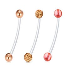 3pcs/set Soft rod Navel Rings For Women Navel Bars Pregnant woman Crystal Belly Button Ring Piercing Sexy Body Jewelry Gifts 2024 - buy cheap