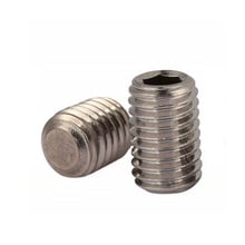 Tornillo de extremo plano de acero inoxidable M4, tuerca hexagonal interior sin cabeza, tornillos de 3 a 35mm de longitud, 30 Uds. 2024 - compra barato