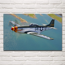 North American fighter P-51 Mustang aircraft posters on the wall picture home living room decoration for bedroom KF877 2024 - buy cheap