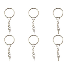 20pcs Keychain With Screw Eye Pins Connector Keyring Split Ring KeyChains Metal Key Chain Pendant Jewelry Findings Accessories 2024 - buy cheap