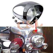 Zorbyz chrome motocicleta 6.5 "bala halogênio farol para harley cruzeiro honda corcel sombra 2024 - compre barato