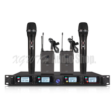Wireless Microphone System Professional UHF Channels Dynamic Microphone 4 Karaoke Recording Studio Equipment Microphone 2024 - buy cheap