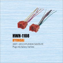 Plugue para o cabo de fábrica, plugue para hyundai 2007-2013-adaptador para cabo estéreo do pós-venda/din macho para iso 2024 - compre barato