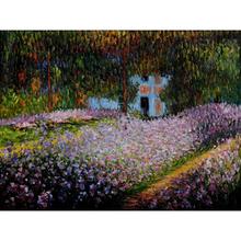 Hand Painted Oil paintings Claude Monet Canvas art Artists Garden at Giverny High quality home decor 2024 - buy cheap