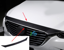 1 pçs fibra de carbono couro do plutônio 2015 2016 2017 2018 para mazda CX-3 cx3 cx 3 adesivos de carro acessórios do carro automóvel capa dianteira do carro 2024 - compre barato