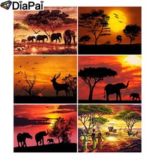 DIAPAI 100% Full Square/Round Drill 5D DIY Diamond Painting "Animal sunset scenery" 3D Embroidery Cross Stitch Home Decor 2024 - buy cheap