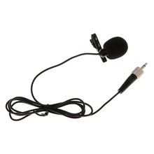 Nuevo 3,5mm Lavalier solapa micrófono Clip micrófono con tornillo de bloqueo para ordenador negro 2024 - compra barato