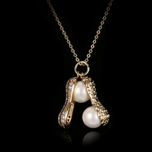 NoEnName_Null 2017 модный дизайн арахисовый жемчуг Циркон женское ожерелье-хороший подарок для женщин 2024 - купить недорого