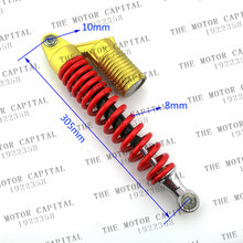Alta qualidade, scooter de motocicleta vermelha, 305mm, amortecedor de mola ajustável, para honda, yamaha, kawasaki, suzuki, atv 2024 - compre barato