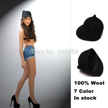 2015 New Fashion 100% Wool Women's Fedora Hat Winter Mickey Cat ear animal Cap with Devil Horns Ear IN Stock 2024 - buy cheap