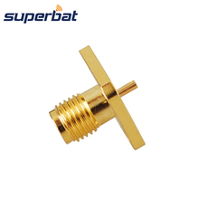 Superbat SMA 4 hole Chassis Panel Mount Jack with Solder Post Terminal RF Coaxial Connector 2024 - купить недорого