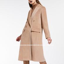 Casaco de lã feminino elegante, casaco folgado e casual de lã dupla face 2024 - compre barato