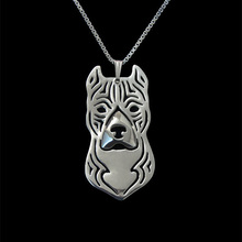 Collar de joyería American Staffordshire Terrier (Amstaff), colgante de perro de plata y oro, placa, envío gratis 2024 - compra barato