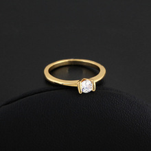 Простой перстень женский из сплава с цирконием, классический винтажный, для свадьбы, юбилея, модные украшения 2024 - купить недорого