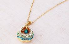 New Fashion 1x Charm Multi-Colored Crystal Rhinestone Teardrop Shape Pendant Necklace Jewelry For Women Drop Shipping 2024 - buy cheap
