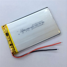 Перезаряжаемый литий-полимерный аккумулятор Dinto 1 шт. 2000 мАч 3,7 в 405080, литий-полимерные аккумуляторы для планшета GPS PSP, планшета, компьютера 2024 - купить недорого
