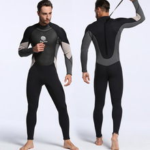 Traje de buceo de una pieza para hombre, traje de neopreno de 3mm, ropa impermeable, cálido, traje de surf 2024 - compra barato