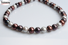 FreeShipping Natural AA+ round Freshwater Pearl 9-10mm 15inches DIY necklace bracelet earring Wholesale 2024 - buy cheap