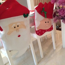 1 PCS New Year Christmas Decoration Chair Covers Dining Seat Santa Claus Christmas Grandma Chair Cover For Home Party Decor 2024 - buy cheap