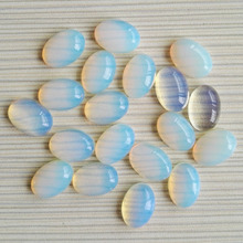 Wholesale 50pcs hot selling natural opal stone beads 10X14mm oval shape CAB CABOCHON stone beads Free shipping 2024 - buy cheap