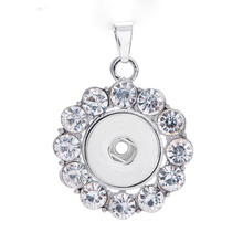 Interchangeable Round 194 Charm Jewelry For Women Rhinestone Ginger 18mm Snap Button Jewelry Pendants Necklace 2024 - buy cheap