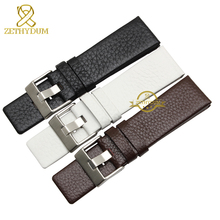 Genuine leather bracelet watchband for diesel watch strap wristwatches band 22 24 26 28 30mm white color DZ1405 DZ4323 2024 - buy cheap