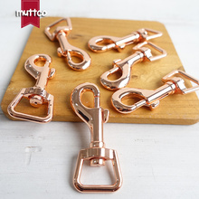 DIY dog leash accessory environmental hook buckle rose golden 15mm metal dog clasp lobster claw clasps high quality PK-015R 2024 - buy cheap