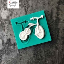 Aouke велосипед Силиконовые украшения формы торт Силиконовая форма Sugarpaste Конфеты Шоколад для мастики и глины форма 2024 - купить недорого