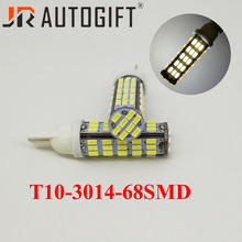200pcs/lot T10 68LED 3014  68 SMD LED Car 68smd W5W 194 927 168 Side Wedge Lamp Marker Bulb License plate lights DC12V 2024 - buy cheap