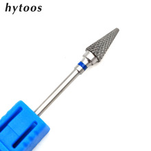 HYTOOS Cone Tungsten Carbide Nail Drill Bit 3/32" Rotary Burr Bits For Manicure Electric Drill Accessories Milling Cutter-L361 2024 - buy cheap