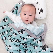 Baby Wrap Cotton blanket Multifunctional 2 layer Muslin Newborns Baby Swaddle Blanket 120*120cm 2024 - buy cheap