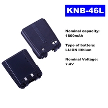 7,4 V 1800mAh литий-ионная Радио батарея KNB-46L для Kenwood Walkie Talkie TK-3230 двухстороннее радио 2024 - купить недорого