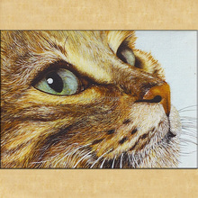 Old Artist Hand-painting Cat Oil Painting on Canvas Hand-painted Animal Cat Oil Painting for Wall Artwork Animal Cat Painting 2024 - buy cheap