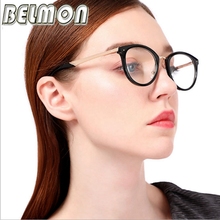 Optical Glasses Frame Women Fashion Prescription Spectacles Round Glasses Frames Transparent Clear Lens Eyewear RS810 2024 - buy cheap