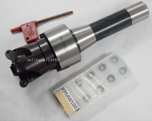 Arbor R8 FMB22 M12 + EMR 5R 50-22-4T, 4 flauta, molino facial y 10 Uds. RPMT1003 insertos de fresado CNC 2024 - compra barato