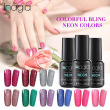 Inagla Nail Gel Polish High Quality Nail Art Tips 12 Hot Sale Color 8ml Soak off Organic UV LED Nail Gel Varnish Gel 2024 - buy cheap