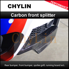 Top quality material P estilo fibra de carbono frente splitter para BMW F30 F35 m-tech Pára-Choques 2024 - compre barato