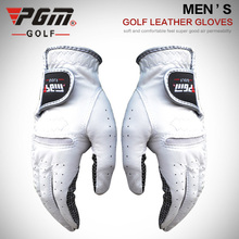 PGM New Genuine Leather Sheepskin Men Golf Gloves Soft Breathable Left and Right Hand Golf  Sport Gloves Slip-resistant Glove 2024 - buy cheap