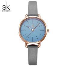 Shengke новые женские модные часы Топ бренд Роскошные Кварцевые женские кожаные Наручные часы Reloj Mujer 2019 SK женские часы # K8021 2024 - купить недорого