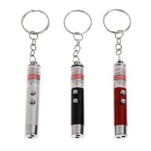 Cat Teaser Light Multi Functional Pet Toys LED Lamp Pen Pointer 2 in 1 Key Ring Dog Pets Products Keychain Portable Aluminum All 2024 - buy cheap