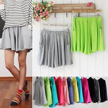 2015 Hot Summer Style Big Size Loose Casual Modal  Shorts Thin Solid Draped Elastic Waist Women Shorts Skirts With Pockets 2024 - buy cheap