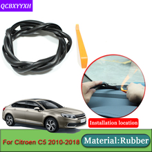 Car-styling For Citroen C5 2010-2018 Rubber Anti-Noise Soundproof Dustproof Car Dashboard Windshield Sealing Strips Accessories 2024 - buy cheap