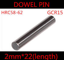200pcs/lot High Quality 2*22mm 2.0mm  GGr15 Bearing Steel Dowel Pin Length 22mm 2024 - buy cheap